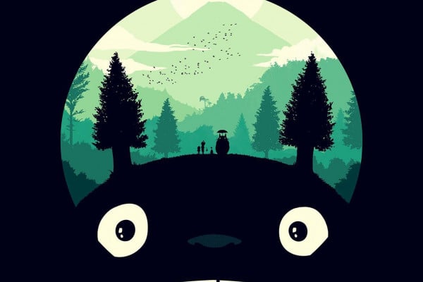 Minimalist Totoro Wallpapers - Top Free Minimalist Totoro Backgrounds ...