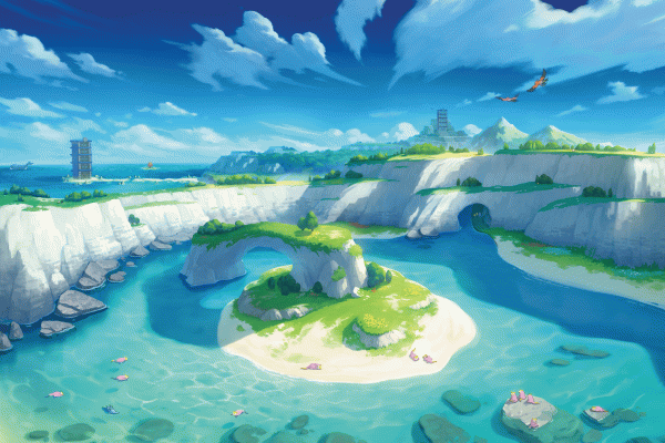 pokemon scenery background wallpaper