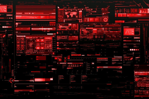 red high tech wallpaper