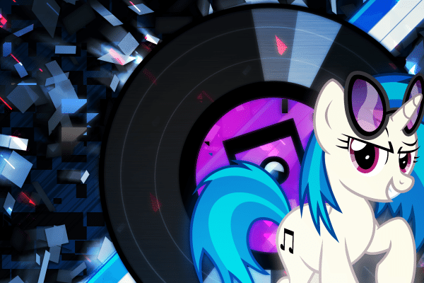 Vinyl Scratch Wallpaper