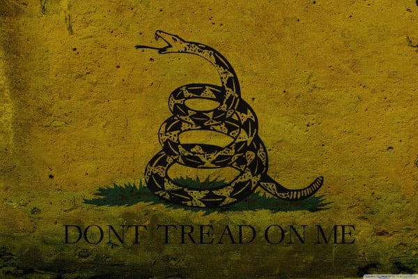 Dont Tread On Me Uterus Yard Sign  Rebel girl rampage