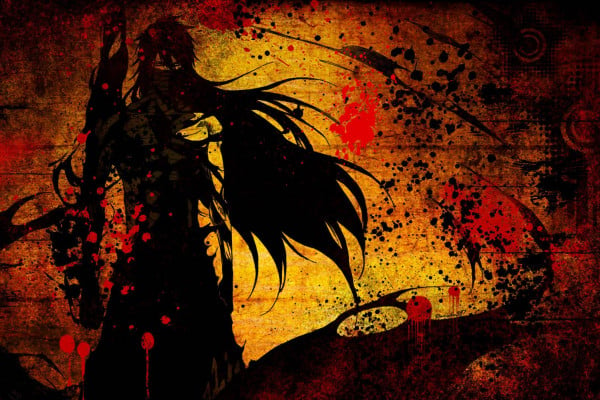 Dark Red Anime Wallpaper