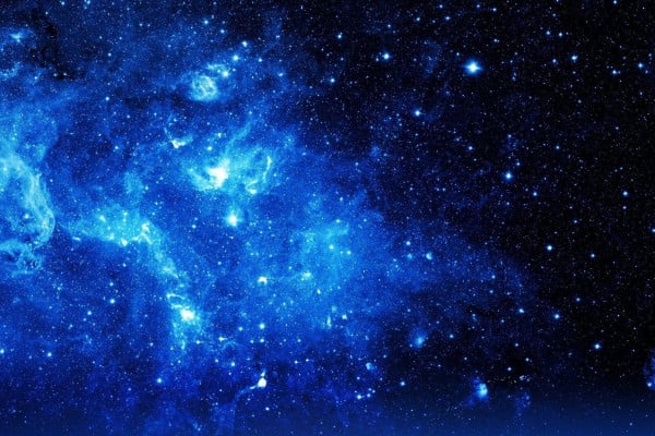 Blue Universe Space Wallpaper