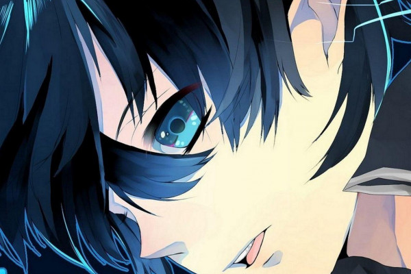 Anime Boy With Black Hair And Red Eyes HD Png Download  vhv