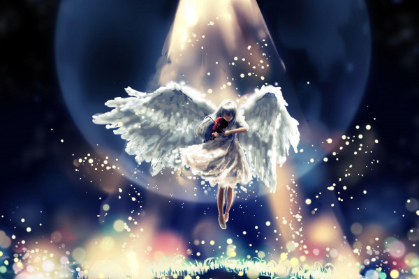 Mobile wallpaper: Anime, Sad, Angel, 1402631 download the picture