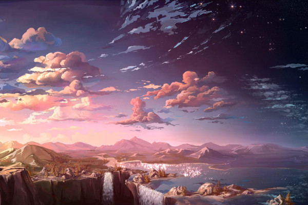 Beautiful Anime Nature Wallpaper
