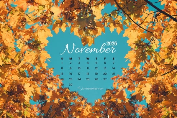November 2026 Calendar Wallpaper