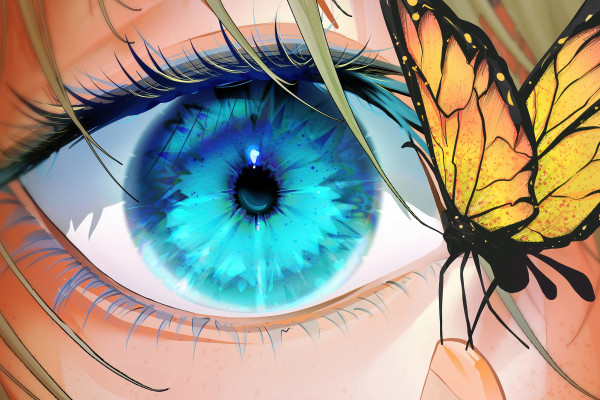 Anime Eyes 4K Wallpaper