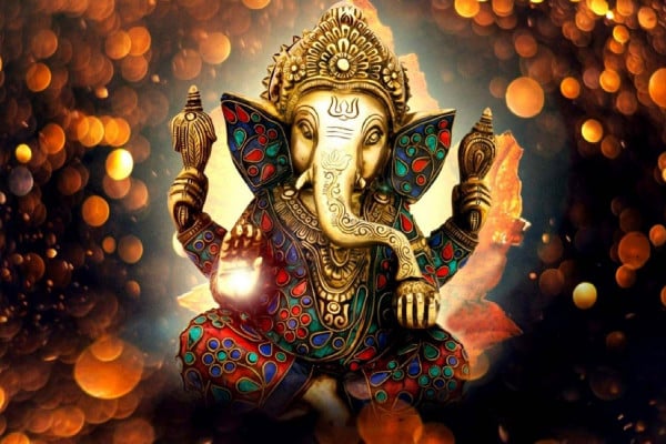 God_Poster_Shopsji_049 set of 4 poster God | Hindu God poster| God wallpaper|Indian  God traditional| religious| Hindu religion poster 12in x 18in with  lamination | Happy Diwali - Goddess Lakshmi Maa - Laxmi