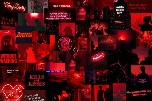 Dark Red Aesthetic Desktop Wallpapers - Top Free Dark Red Aesthetic ...