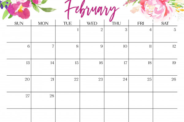 February 2022 Calendar Wallpaper