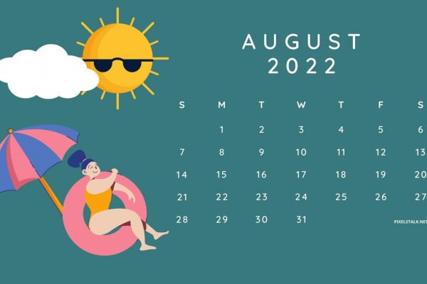 August 2022 Calendar Wallpaper