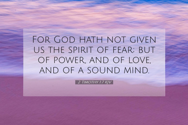 Timothy 1:7 Wallpaper