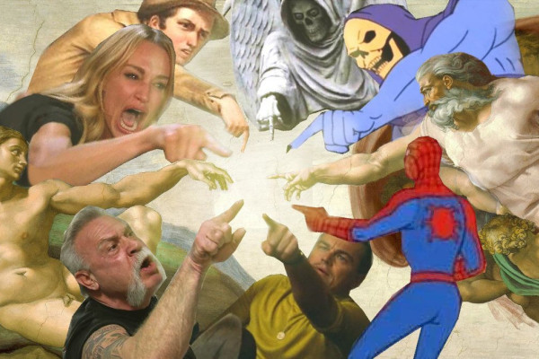 Pointing Meme Wallpaper